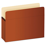 Pendaflex Pocket File, 5.25" Expansion, Legal Size, Red Fiber (PFXS36G)