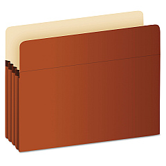 Pendaflex Pocket File, 5.25" Expansion, Legal Size, Red Fiber (PFXS36G)