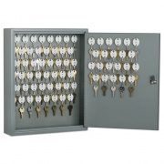 AbilityOne 7125001328973 SKILCRAFT Locking Key Cabinet, 70-Key, Steel, Gray, 14 x 3.25 x 17.25