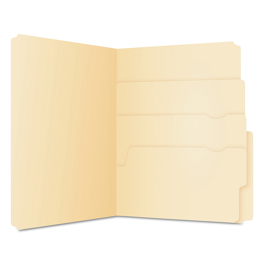 Pendaflex Divide It Up File Folder, 1/2-Cut Tabs: Assorted, Letter Size, 0.75" Expansion, Manila, 24/Pack (PFX10770)