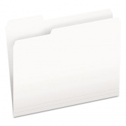 Pendaflex Colored File Folders, 1/3-Cut Tabs: Assorted, Letter Size, White, 100/Box (15213WHI)