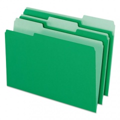 Pendaflex Colored File Folders, 1/3-Cut Tabs: Assorted, Legal Size, Green/Light Green, 100/Box (15313BGR)