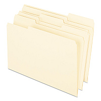 Earthwise by Pendaflex 100% Recycled Manila File Folder, 1/3-Cut Tabs: Assorted, Legal Size, 0.75" Expansion, Manila, 100/Box (PFX76520)