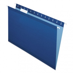 Pendaflex Colored Reinforced Hanging Folders, Legal Size, 1/5-Cut Tabs, Navy, 25/Box (415315NAV)