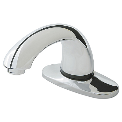 Rubbermaid Commercial Milano AutoFaucet, 4" Center Set, Polished Chrome (RCP1818967)