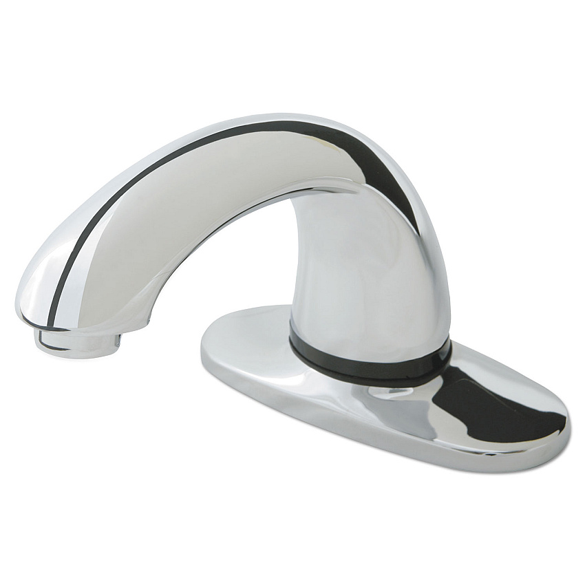 Rubbermaid Commercial Milano AutoFaucet, 4" Center Set, Polished Chrome (RCP1818967)