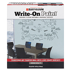 Rust-Oleum Write-On Paint, Interior, Matte Clear, 16 Oz Pouch (72105)