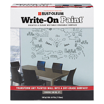 Rust-Oleum Write-On Paint, Interior, Matte Clear, 24 Oz Pouch (72110)