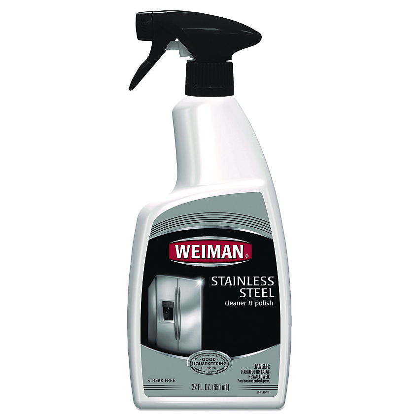 WEIMAN Stainless Steel Cleaner and Polish, Floral Scent, 22 oz Trigger Spray Bottle (WMN108EA)