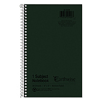 Earthwise by Oxford Recycled One-Subject Notebook, Narrow Rule, Green Cover, (80) 8 x 5 Sheets (TOP25400)