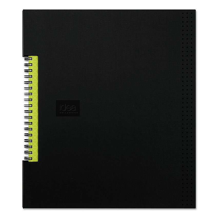 Oxford Idea Collective Professional Wirebound Hardcover Notebook, 1-Subject, Medium/College Rule, Black Cover, (80) 11 x 8.5 Sheets (TOP56895)