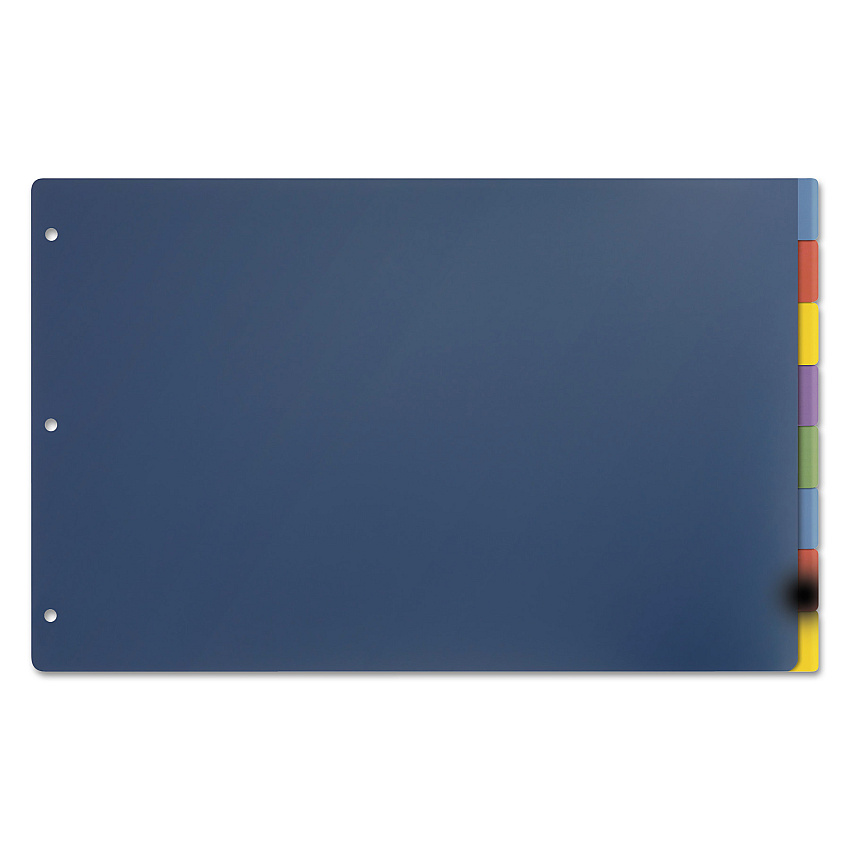 Cardinal Tabloid-Size Poly Index Divider, 8-Tab, 11 x 17, Assorted, 1 Set (CRD84251)