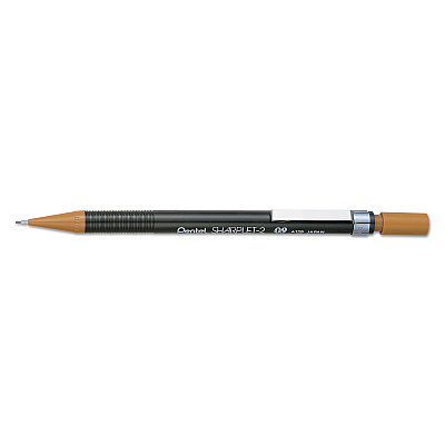 Pentel Sharplet-2 Mechanical Pencil, 0.9 mm, HB (#2), Black Lead, Brown Barrel (PENA129E)