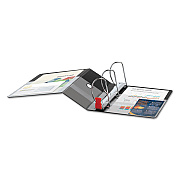 Cardinal Premier Easy Open Locking Slant-D Ring Binders, 3 Rings, 5" Capacity, 11 x 8.5, Black (CRD18762)