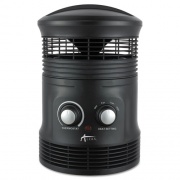 Alera 360 Deg Circular Fan Forced Heater, 750 W, 8 x 8 x 12, Black (HEFF360B)