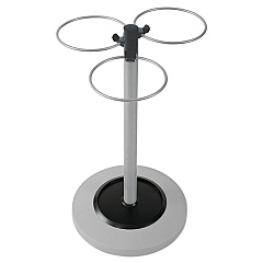 Alba Flower Umbrella Stand, 13.75w x 13.75d x 25.5h, Black/Silver (ABAPMFLOWERN)