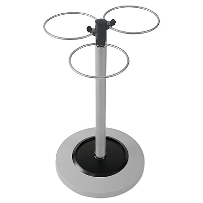 Alba Flower Umbrella Stand, 13.75w x 13.75d x 25.5h, Black/Silver (ABAPMFLOWERN)