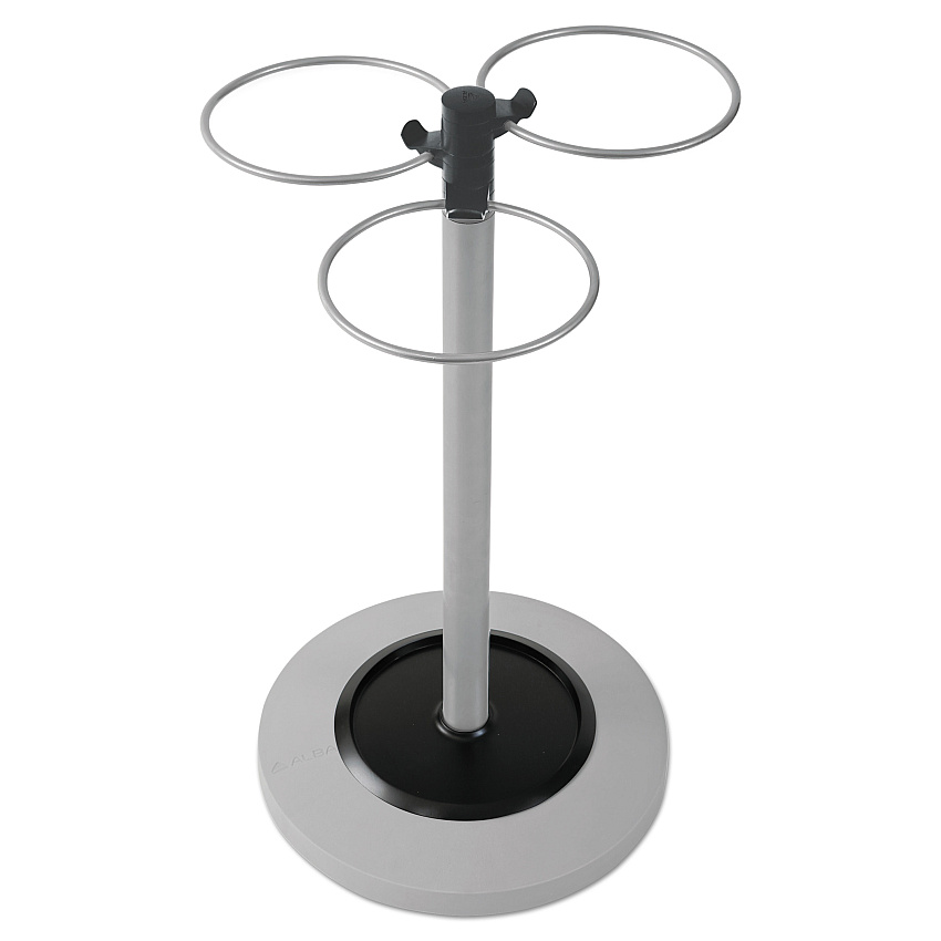 Alba Flower Umbrella Stand, 13.75w x 13.75d x 25.5h, Black/Silver (ABAPMFLOWERN)