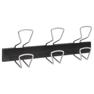 Alba Wall-Mount Coat Hooks, 18.11 x 2.95 x 6.45, Metal, Silver, 22 lb Capacity (ABAPMPRO3M)