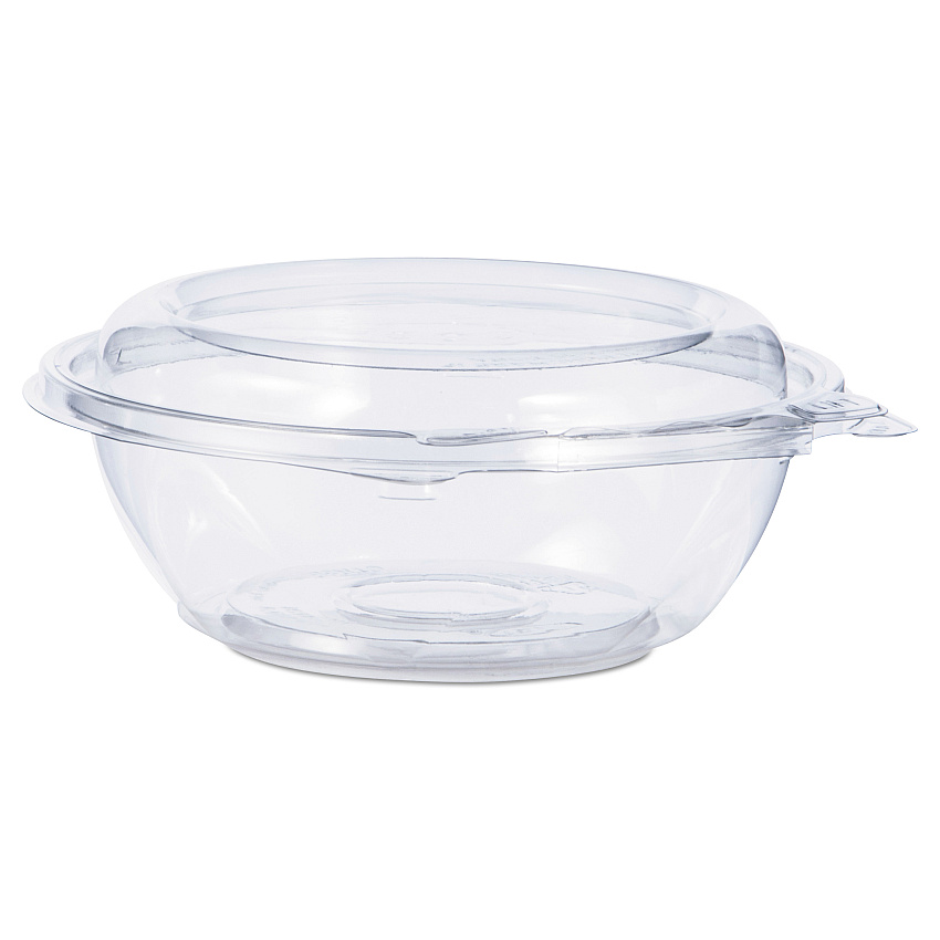 Dart Tamper-Resistant, Tamper-Evident Bowls with Dome Lid, 8 oz, 5.5" Diameter x 2.1"h, Clear, Plastic, 240/Carton (DCCCTR8BD)