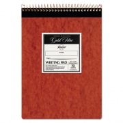 Ampad Gold Fibre Retro Wirebound Writing Pads, Wide/Legal Rule, Red Cover, 70 Antique Ivory 8.5 x 11.75 Sheets (20008R)