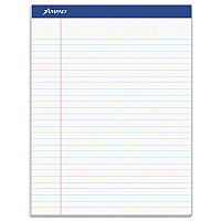 Ampad Recycled Writing Pads, Wide/Legal Rule, Politex Green Kelsu Headband, 50 White 8.5 x 11.75 Sheets, Dozen (TOP20170)