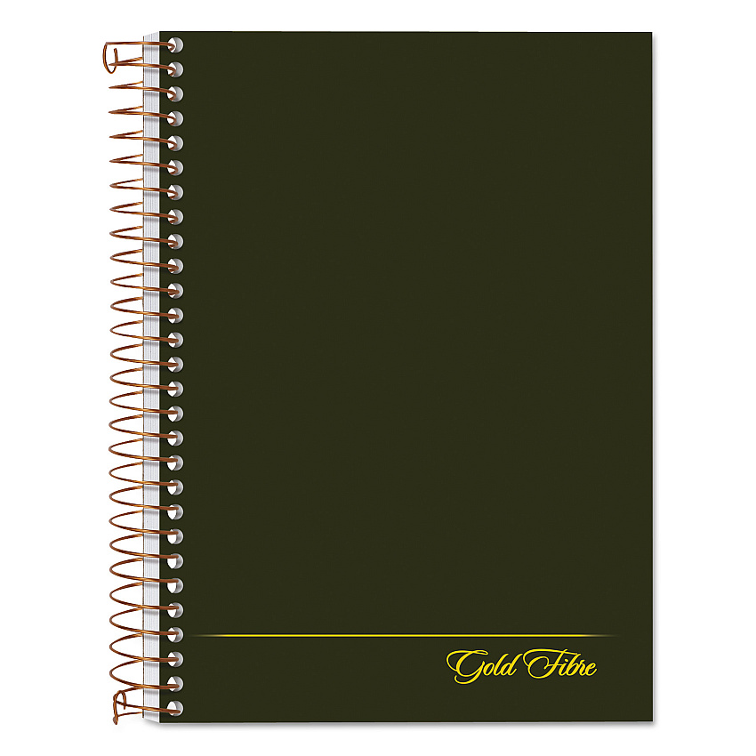 Ampad Gold Fibre Personal Notebooks, 1-Subject, Medium/College Rule, Classic Green Cover, (100) 7 x 5 Sheets (TOP20801)