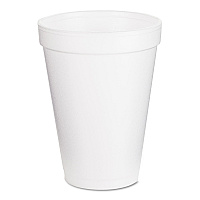 Dart Foam Drink Cups, 12 oz, White, 25/Pack (DCC12J12BG)