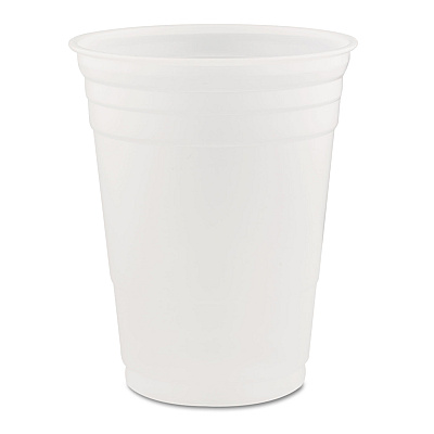 Dart SOLO Party Plastic Cold Drink Cups, 16 oz, 50/Sleeve, 20 Sleeves/Carton (DCCP16)