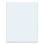 TOPS Quadrille Pads, Quadrille Rule (6 sq/in), 50 White 8.5 x 11 Sheets (33061)