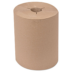 Tork Universal Hand Towel Roll, Notched, 1-Ply, 8" x 550 ft, Natural, 6 Roll/Carton (TRK8631060)