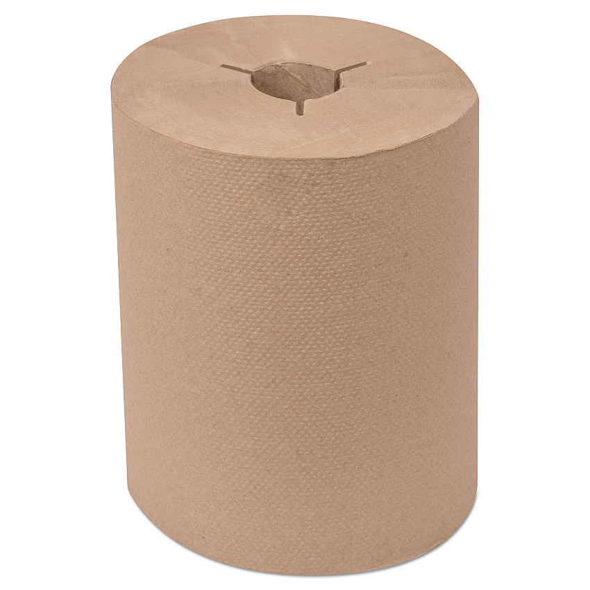 Tork Universal Hand Towel Roll, Notched, 1-Ply, 8" x 550 ft, Natural, 6 Roll/Carton (TRK8631060)