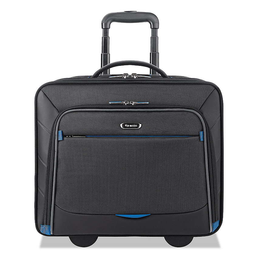 Solo Active Rolling Overnighter Case, Fits Devices Up to 16", Polyester, 7.75 x 14.5 x 14.5, Black (USLTCC902420)