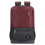 Solo Draft Backpack, Fits Devices Up to 15.6", Nylon, 6.25 x 18.12 x 18.12, Burgundy (VAR70160)