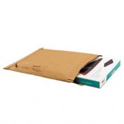 Sealed Air Jiffy Padded Mailer, #0, Paper Padding, Fold-Over Closure, 6 x 10, Natural Kraft, 250/Carton (63131)