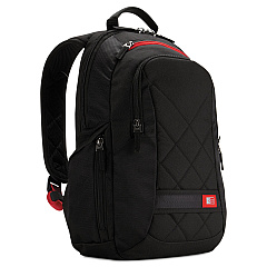 Case Logic Diamond Backpack, Fits Devices Up to 14.1", Polyester, 6.3 x 13.4 x 17.3, Black (CLG3201265)