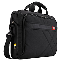Case Logic Diamond Briefcase, Fits Devices Up to 15.6", Polyester, 16.1 x 3.1 x 11.4, Black (CLG3201433)