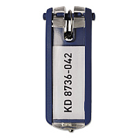 Durable Tags for Locking Key Cabinets, Plastic, 1.13 x 2.75, Dark Blue, 6/Pack (DBL195707)