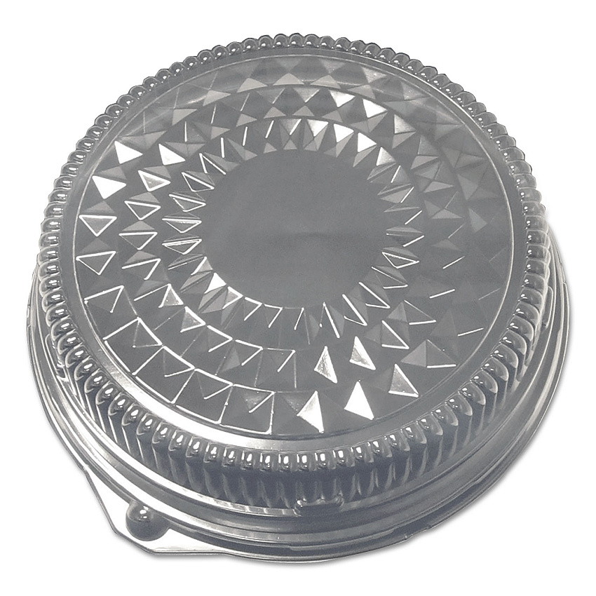 Durable Packaging Dome Lids for 16" Cater Trays, 16" Diameter x 2.5"h, Clear, Plastic, 50/Carton (DPK16DL)