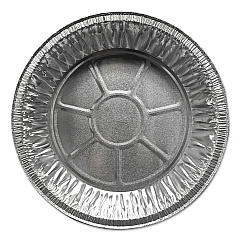 Durable Packaging Aluminum Pie Pans, Medium, 27.6 oz, 9" Diameter x 1"h, Silver, 500/Carton (DPK200030)