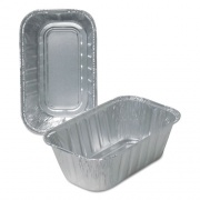 Durable Packaging Aluminum Loaf Pans, 1 lb, 6.13 x 3.75 x 2, 500/Carton (500030)