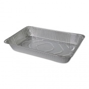 Durable Packaging Aluminum Steam Table Pans, Full-Size Deep346 oz., 3.38" Deep, 12.81 x 20.75, 50/Carton (605050)