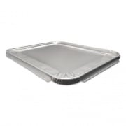 Durable Packaging Aluminum Steam Table Lids, Fits Half-Size Pan, 10.56 x 13 x 0.63, 100/Carton (8200100XX)