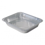 Durable Packaging Aluminum Steam Table Pans, Half-Size Medium104 oz., 2.19" Deep, 10.38 x 12.75, 100/Carton (FS4255100)