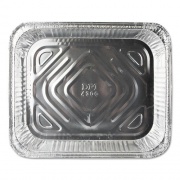 Durable Packaging Aluminum Steam Table Pans, Half-Size Shallow79.5 oz., 1.69" Deep, 10.38 x 12.75, 100/Carton (FS4300100)