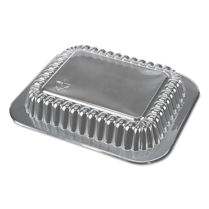 Durable Packaging Dome Lids for 1 lb Oblong Containers, 5.13 x 4.13, Clear, Plastic, 1,000/Carton (DPKP2201000)