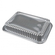 Durable Packaging Dome Lids for 1.5 lb Oblong Containers, 6.56 x 4.63 x 2, Clear, Plastic, 500/Carton (P245500)