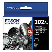 Epson T202XL120-S (202XL) Claria High-Yield Ink, 550 Page-Yield, Black