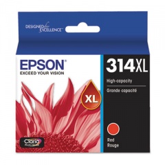 Epson T314XL820-S (314XL) Claria High-Yield Ink, 830 Page-Yield, Red