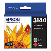 Epson T314XL922-S (314XL) Claria High-Yield Ink, 830 Page-Yield, Gray/Red